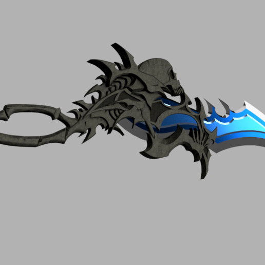 soul taker sword prop weapon cosplay ren fair aqw 3D print model - Mito3D