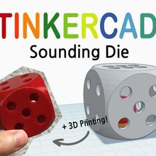 sounding die game toy tinkercad eunny 3d print model - Mito3D