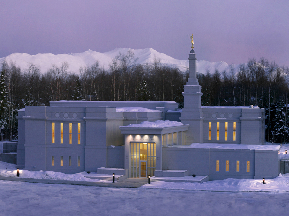 Süd Anchorage Alaska Tempel verschiedene Temperament mormonisch 3D print model - Mito3D