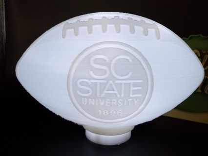 south carolina state bulldogs football light tealight reading party nightlight office kids room art decor man cave shed sports game 3d print model - Mito3D