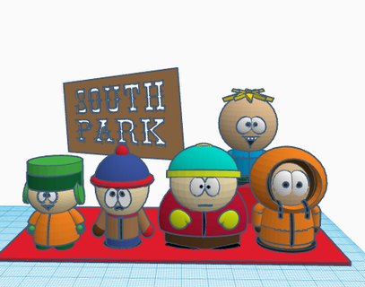 güney park heykel güzel komik anıt Eric Cartman 3d print model - Mito3D