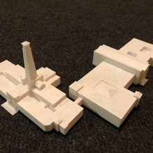 Southampton civic merkez güney+batı blok mimari dönüm noktası Bedava kolay destekler 3d print model - Mito3D