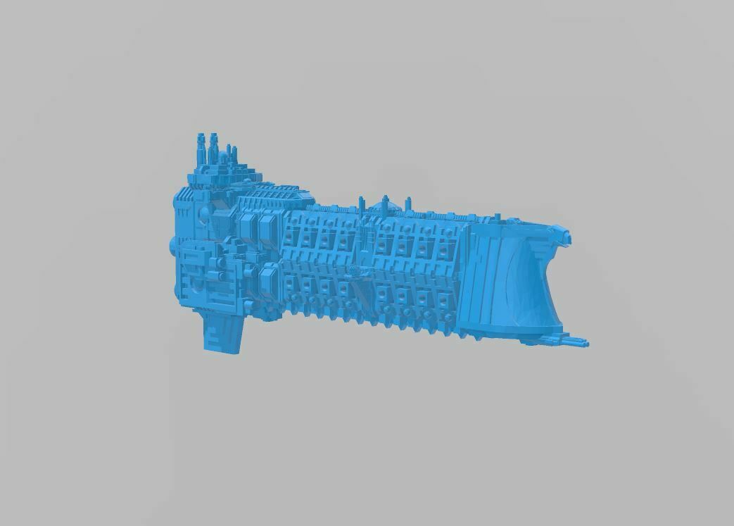 sovereign class cruiser bfg battlefleet gothic ship imperial 3D print model - Mito3D