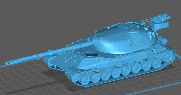 soviet object 705a heavy tank model 3d print model - Mito3D