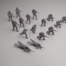 Soviético soldados combate grupo 1 3d print model - Mito3D