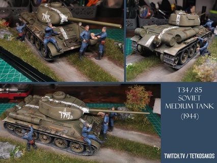 Sowjet Panzer Besatzung 1944 ww2 Deutsche Deutschland Rahmen Modell Anhänger Krieg Spur USA Attrappe Lehrmodell Simulation Weltkrieg 3d print model - Mito3D