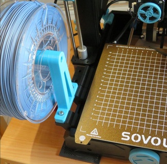 Sovol sv06 côté filament bobine titulaire soutien fixé fila manipuler porter imprimante mettre jour 3d print model - Mito3D