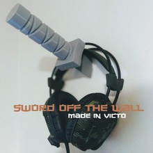 sowrdoffthewall juego de la pared ninja lego los auriculares katana espada 3d print model - Mito3D