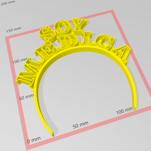 soja médical Bandeau 3D print model - Mito3D