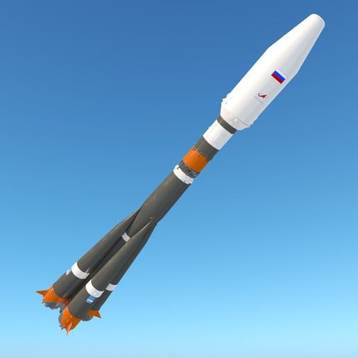 soyuz 2 razzo attrezzo spazio volo spaziale 3D print model - Mito3D