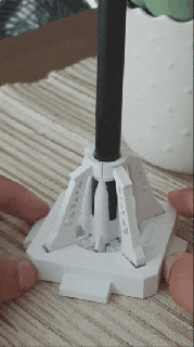 soyuz wacom bolígrafo soporte cohete nasa articular moverse 3d print model - Mito3D