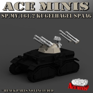 spmv1612 kugelhagel Spaag oyun minyatürler modüler sci fi tank savaş oyunları masaüstü Missilelauncher 28mm Dieselpunk imparatorluk muhafızı opr dkok sdkfz gsc hidra ölüm korp Tallarn çelik lejyon 3d print model - Mito3D