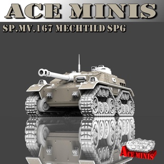 spmv167 mechtild spg gadget sci fi minyatürler modüler tank masaüstü savaş oyunları 28mm mbt sıkı Dieselpunk opr imparatorluk muhafızı dkok gsc ölüm korp Tallarn çelik lejyon 3d print model - Mito3D