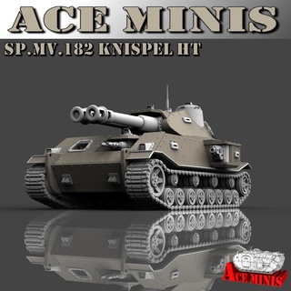 spmv182 bıçak ağır tank oyun sci fi minyatürler modüler masaüstü savaş oyunları 28mm kaplan vk4502 Dieselpunk opr imparatorluk muhafızı dkok gsc ölüm korp Tallarn çelik lejyon 3d print model - Mito3D