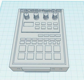 sp303 boss turntable scratch mix dj rap collector miniature beat hiphop 3d print model - Mito3D