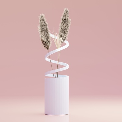 sp ral vase planteur accueil maison décor poly esthétique décoration 3d print model - Mito3D