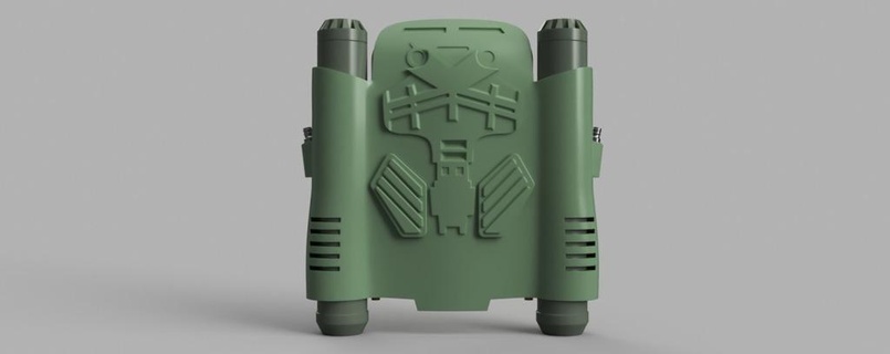 space 1 6 scale re-breather pack 3d printing 3d print model - Mito3D