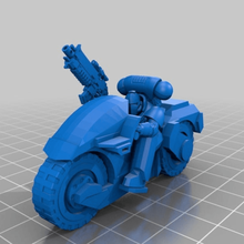 space biker game 40k fun mildcat marine warhammer games 3d print model - Mito3D