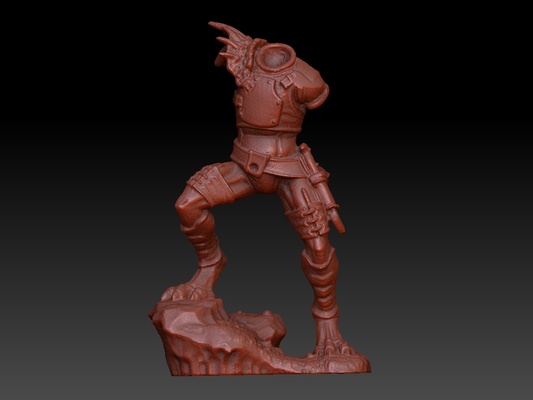 space bird warlord 2 1 set supported warrior battle spare miniature tabletop kroot war shaper 3d print model - Mito3D
