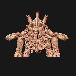 space bugs - insectes de l'espace 8 tyranide articul guerre haruspex marteau jouet d'art 3d print model - Mito3D