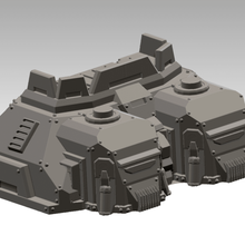 espaço bunker 40k martelo guerra 28mm tabela topo jogos 3d print model - Mito3D