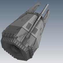 space capsule bipedal coffin express delivery game warhammer 40k 3d print model - Mito3D