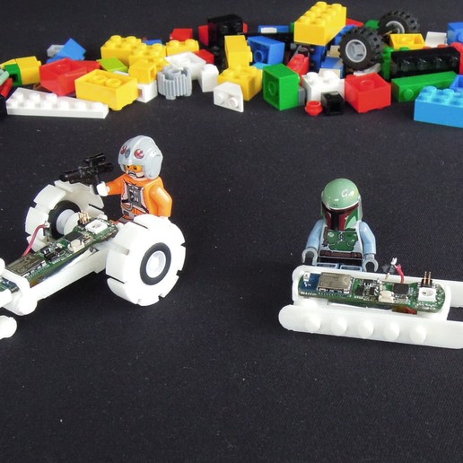space commander 2 gadget pequena robótica controle remoto lego o destino bluetooth arduino 3D print model - Mito3D