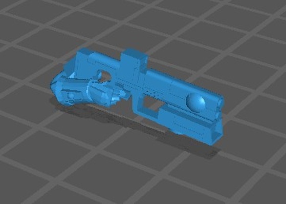 espacio comunista brazos armas juego warhammer40k tau pez guerrero 2pi 3d print model - Mito3D