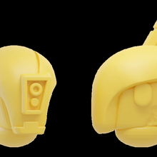 space communist blazed troopers helmet game 40k tau toy 3d print model - Mito3D