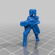space communist female scout hair various hobby 3d print model - Mito3D