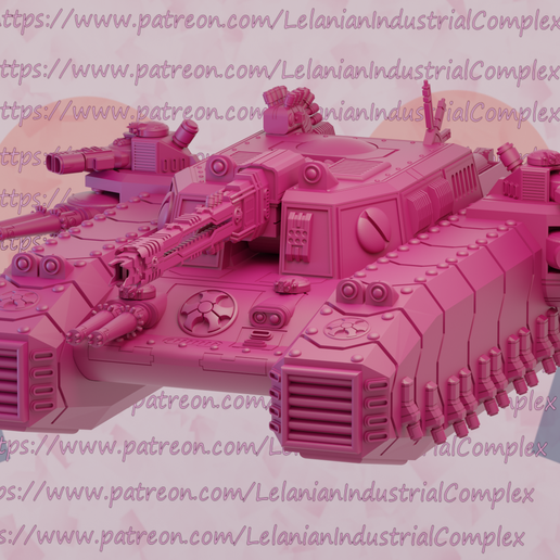 espace communiste grand super lourd hover tank Dieu machine tueur variante tau marteau guerre warhammer40k 40k mini poisson scifi réservoir 3D print model - Mito3D