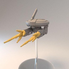 space communist gun drone game tau war hammer commie guardian robot tabletop 3d print model - Mito3D