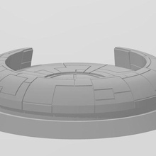space communist podium base 3d print model - Mito3D
