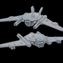 space communist tigerfish stealth drone 3d print model - Mito3D
