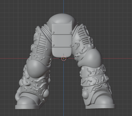 space crusader mark 2 artificer greeves game warhmmer heresy veteran ii power armour 3d print model - Mito3D