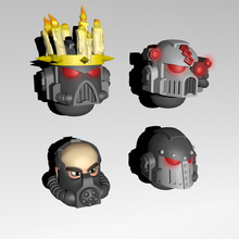 space crusaders - heads 3d print model - Mito3D