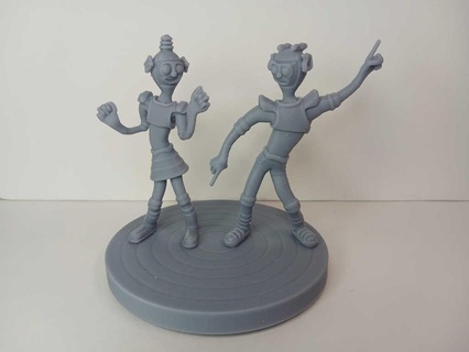 espace disco 70s mixeur 3d Danse famille amusement froussard sensationnel meshmixer miniatures résine sla art 3d print model - Mito3D