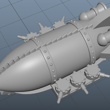 space dwarf airship game squats epic 40k 3d print model - Mito3D