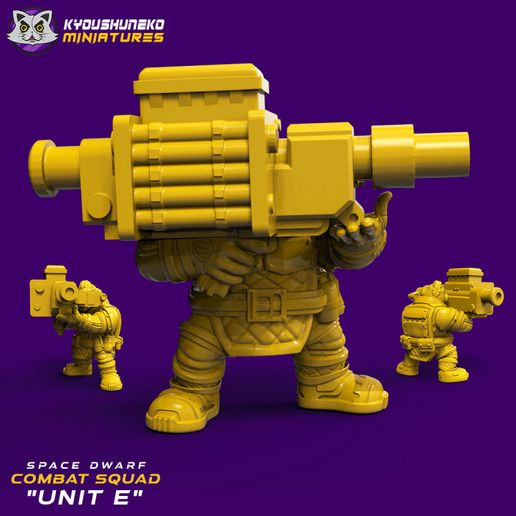 space dwarf combat unit table top squat warhammer wargaming 40k 3D print model - Mito3D