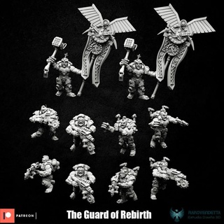 space dwarf warriors votann guard rebirth 3d print model - Mito3D