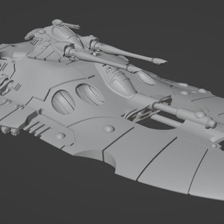 Uzay elf portal tank 6 8 mm ölçek 3d print model - Mito3D