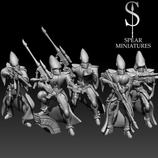 space elf scout snipers 3D print model - Mito3D