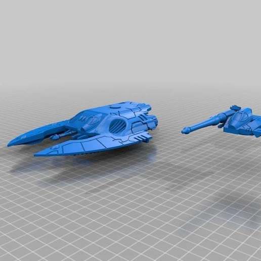 uzay tankı reçine baskı elf oyun oyunlar tank destansı ölçekte epik 6 mm 3D print model - Mito3D