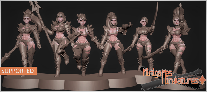 Platz wytches Anime Figuren wh Schwester Schlacht Tau Eldar Necron Marine Alternative 3d print model - Mito3D