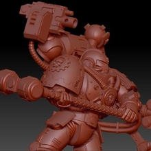 space engineer mcgywer techmarine space_marine primaris toy_game_accessories warhammer 40k 3d print model - Mito3D
