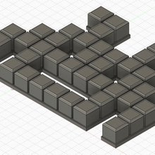 spazio invasore pixel invasori Basso poli 3d print model - Mito3D