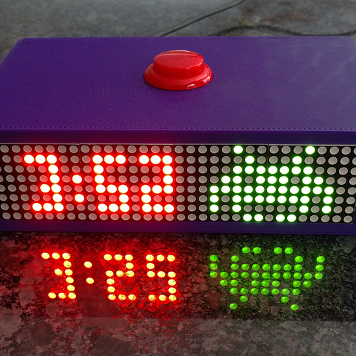 space invaders clock digital 3D print model - Mito3D
