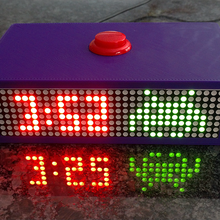 space invaders clock digital 3d print model - Mito3D