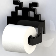 espaço invasores temático banheiro lista suporte videogames jogos invasor 3d print model - Mito3D