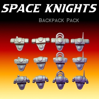space knights - backpack pack armour games knight tabletop power infantry marine prime grimdark backpacks tactical 3d print model - Mito3D